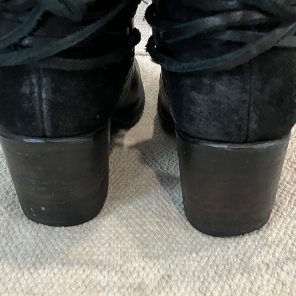 Freebird by Steven size 6 full leather Ankle Boots with leather Lace wrap - Picture 16 of 16